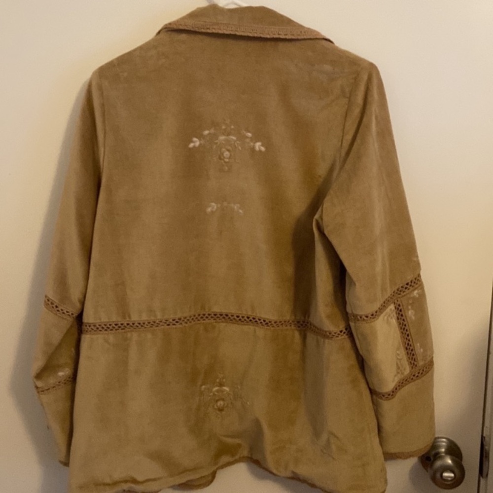 NWT Golden Brown the Label Sand Velvet Jacket, Small - Picture 11 of 16